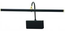 House of Troy GPLED19-7 - Grand Piano LED Clamp Lamp 19" Black with Polished Brass Accents