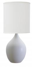 House of Troy GS201-WM - Scatchard 20.5" Stoneware Table Lamps in White Matte