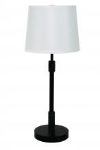 House of Troy KL350-BLK - Killington Black Table Lamp with USB Port and Hardback Shade