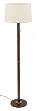 House of Troy RU703-CHB - Rupert Three Way Floor Lamp in Chestnut Bronze with Weathered Brass Accents