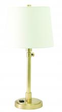 House of Troy TH751-RB - Townhouse Adjustable Table Lamps in Raw Brass with Convenience Outlet