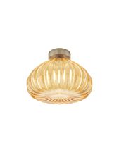 Vistosi DIAMA PL G AM NI E26 UL - Diamante Ceiling Lamp G Amber Satin Nickel E26 UL