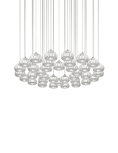 Vistosi DIAMA SP 36 CR NI G9 UL - Diamante Suspension 36 Crystal Satin Nickel G9 UL