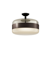 Vistosi FUTUR PL G AMOT NE E26 UL - Futura Ceiling Lamp G Amber Brass Matt Black 1 E26 UL