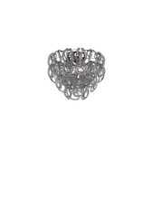 Vistosi GIOGA PL 40 CRFU CR E26 UL 1 - Giogali Ceiling Lamp 40 Crystal Smoky Glossy Chrome E26 UL 1