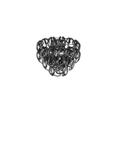 Vistosi GIOGA PL 40 NE CR E26 UL 1 - Giogali Ceiling Lamp 40 Black Glossy Chrome E26 UL 1