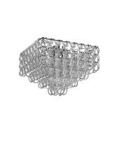 Vistosi GIOGA PL 65Q CRTR CR E26 UL - Giogali Ceiling Lamp 65q Crystal Transparent Glossy Chrome E26 UL