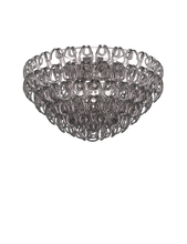 Vistosi GIOGA PL 80 CRFU CR E26 UL 1 - Giogali Ceiling Lamp 80 Crystal Smoky Glossy Chrome E26 UL 1