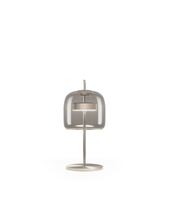 Vistosi JUBE LT S FUTR AVS L24 16 UL - Jube Table Lamp S Smoky Transparent Matt Steel L2416 UL