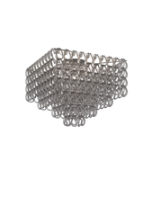 Vistosi MGIOG PL 65Q CRFU CR E26 UL - Minigiogali Ceiling Lamp 65q Crystal Smoky Glossy Chrome E26 UL