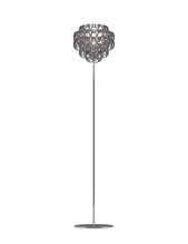 Vistosi MGIOG PT CRFU CR E26 UL 1 - Minigiogali Floor Lamp Crystal Smoky Glossy Chrome E26 UL 1