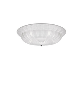 Vistosi NOVEC PL BCRI CR E12 UL - Novecento Ceiling Lamp White Striped Glossy Chrome E12 UL