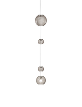 Vistosi OTO SP PEA C FURI NI G9 UL - Oto Suspension Peac Smoky Striped Satin Nickel G9 UL