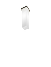 Vistosi TUBES PL 40 BCLU NO E26 UL - Tubes Ceiling Lamp 40 White Glossy Matt Nickel E26 UL