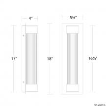 Modern Forms US Online WS-W98518-40-BK - Chyzel Outdoor Wall Sconce Light