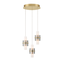 Eurofase 45593-017 - ROLA, 3LT LED CHANDELIER GOLD