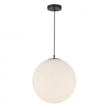 Kuzco Lighting Inc PD43616-BK/OP-5CCT-UNV - Marco 16-in,196-in Black/Opal Glass LED Pendant