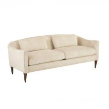 Arteriors Home FFU05 - Vincent Sofa Textured Ivory Dark Walnut