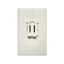 Hunter 27182 - Hunter Fan-Light Dual Slide Wall Control