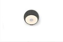 Koncept Inc GRW-S-MBK-OXF-HW - Gravy Wall Sconce - Metallic Black body, Oxford (felt) plates - Hardwire