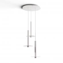 Koncept Inc CMP-C3-S-16-MWT+GCLR9 - Combi Pendant 16" Circular 3 Combo Matte White with Matte White Canopy