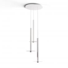 Koncept Inc CMP-C3-S-24-MWT+GCLR9 - Combi Pendant 24" Circular 3 Combo Matte White with Matte White Canopy