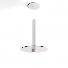 Koncept Inc CMP-S1-S-12-MWT+GCLR9 - Combi Pendant 12" Single Unit Matte White with Matte White Canopy