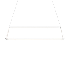 Koncept Inc ZBP-54-RR-SW-MWT-CNP - Z-Bar Pendant Rise Large Rectangle, Soft Warm, Matte White, 56" x 14" x 12"