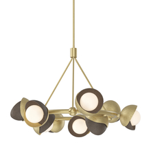 Hubbardton Forge 131068-SKT-MULT-86-05-GG0711 - Brooklyn 9-Light Double Shade Ring Pendant