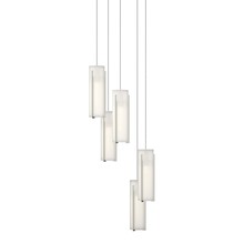 Hubbardton Forge 131124-SKT-LONG-85-GG0065 - Exos Glass 5-Light Pendant