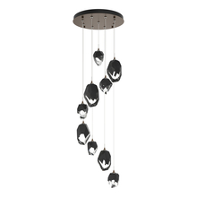 Hubbardton Forge 131142-SKT-STND-05-BP0756 - Chrysalis 9-Light Mixed Crystal Pendant