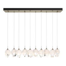 Hubbardton Forge 131143-SKT-LONG-84-WP0754 - Chrysalis 10-Light Small Crystal Pendant