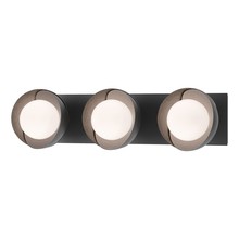 Hubbardton Forge 201378-SKT-10-14-GG0711 - Brooklyn 3-Light Straight Double Shade Bath Sconce