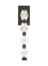 Visual Comfort & Co. Modern Collection 700WSCLR15BZ-LED930 - Sean Lavin Collier 1-light dimmable LED wall sconce with dark bronze finish and crystal shade