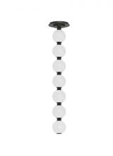 Visual Comfort & Co. Modern Collection SLPD22630BZR-277 - Sean Lavin Perle 1-light dimmable LED pendant with dark bronze finish and glass shade