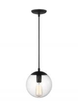 Visual Comfort & Co. Studio Collection 6501801-112 - Leo - Hanging Globe Small One Light Pendant with Clear Seeded Glass